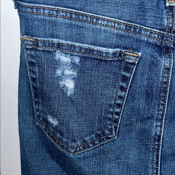 AG ADRIANA GOLDSCHMIED The Erin Blue Denim Distressed Pencil Skirt 26 waist - Picture 9 of 13